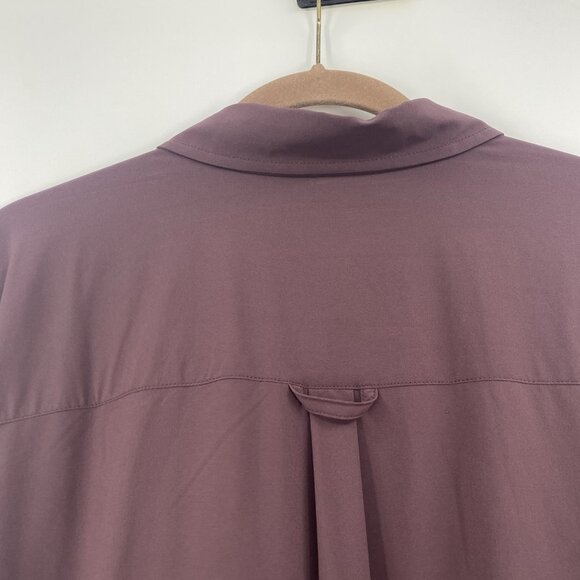 Duluth Trading Womens Size 2X Deep Burgundy Flexcellence Shirt Hiking Outdoor - Picture 9 of 9